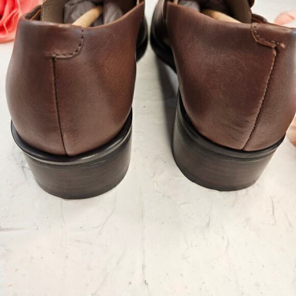 Franco Bocca Slip On Loafer Flats‎ Shoes Brown Size 8.5 - Picture 4 of 10